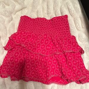Crewcuts Fuchsia Floral Tiered Skirt